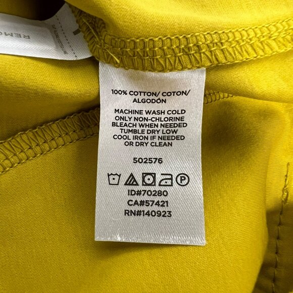 Loft Women’s Pull On Shorts High Rise Yellow Size Large New - Picture 7 of 8